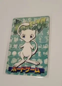 Holo Pikachu Raichu Pokemon Prism Foil Sticker Mew on Back Vintage Japan - Image 2