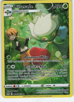 Roserade TG02/TG30 Ultra Rare Holo SWSH11 Lost Origin Trainer Gallery NM Pokemon - Image 1