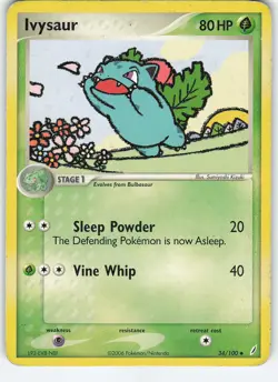 Ivysaur 34/100 Crystal Guardians Uncommon Normal MP Pokemon - Image 1