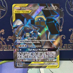 Pokemon TCG Unbroken Bonds 2019 Tag Team Lucario & Melmetal GX 203/214 SM NM - Image 1