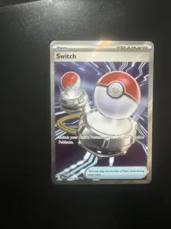 Switch 123/094 Trainer Card Full Art Phantasmal Flames - Pokemon TCG NM/M - Image 1