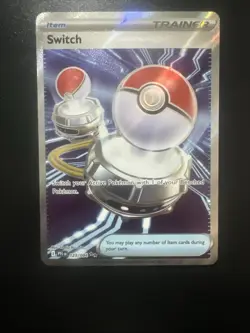 Switch 123/094 Trainer Card Full Art Phantasmal Flames - Pokemon TCG NM/M - Image 2