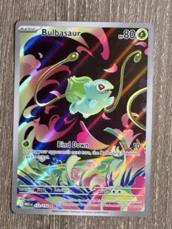 Pokemon TCG Card Bulbasaur 133/132 Me01: Mega Evolution Rare Holo - Image 1