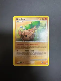 Pokemon TCG Bonsly Card 71/130 Diamond and Pearl Common Listing #1 - Image 1