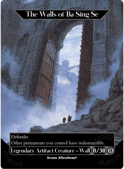 The Walls of Ba Sing Se - Full Art Altered Art Custom Proxy Cards - Image 1