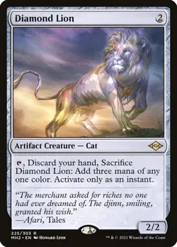 1x Diamond Lion MTG Modern Horizons 2 NM #225/303 Rare - Image 2