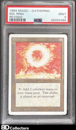 REVISED SOL RING PSA 9 1994 Magic The Gathering MTG MINT - Image 1