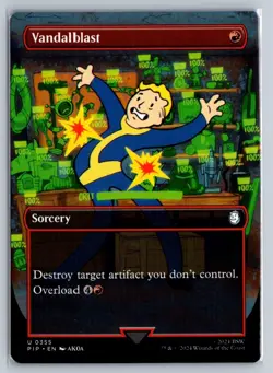MTG Fallout Borderless #355 Vandalblast Uncommon Sorcery - Image 1