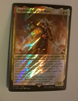 Sephiroth, Fallen Hero Surge FOIL NM FINAL FANTASY VII Magic the Gathering MTG - Image 1