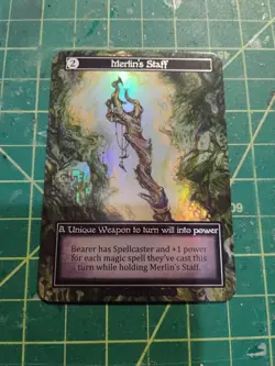 Merlin's Staff - Near Mint Foil - Unique Weapon - Sorcery: Arthurian Legends - Image 1