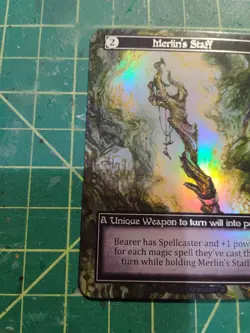 Merlin's Staff - Near Mint Foil - Unique Weapon - Sorcery: Arthurian Legends - Image 2
