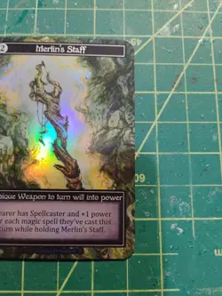 Merlin's Staff - Near Mint Foil - Unique Weapon - Sorcery: Arthurian Legends - Image 3