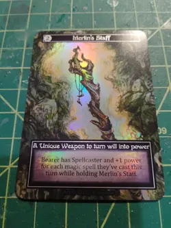 Merlin's Staff - Near Mint Foil - Unique Weapon - Sorcery: Arthurian Legends - Image 4