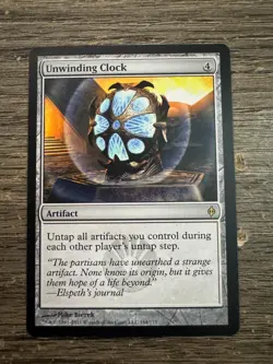 Magic the Gather ing Unwinding Clock New Phyrexia Regular - Image 1