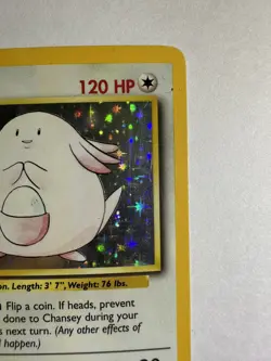 Chansey 3/102 Holo 1999 WOTC Pokemon TCG Base Set Unlimited Rare Card MP - Image 4