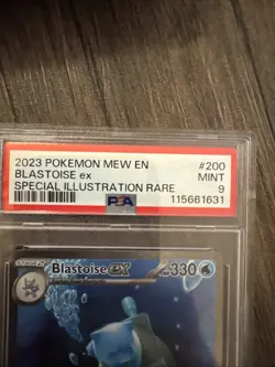PSA 9 MINT 2023 Pokemon Blastoise ex 200/165 Special Illustration Rare - Image 3
