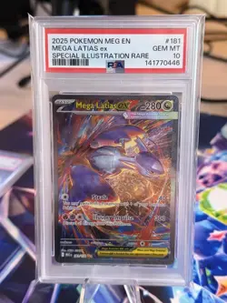 Mega Latias Ex PSA 10 181/132, 2025 Mega Evolution Pokemon - Image 1