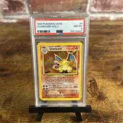 1999 Pokemon Game Base Set Charizard Holo 4/102 PSA 8 Near Mint - Image 1