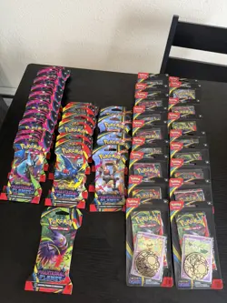 Pokemon Phantasmal Flames Sealed Booster Packs Sleeved/Promo W Coin LOT OF 40🔥 - Image 2