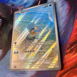 Pokemon TCG Squirtle 170/165 Scarlet & Violet 151 Illustration Rare Holo Card NM - Image 3