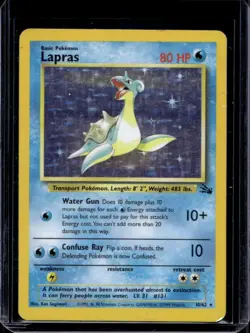 Lapras Holo Pokemon Fossil #10/62 (HP) - Image 1