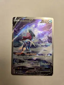 POKEMON TCG Suicune V GG38/GG70 Crown Zenith: Galarian Gallery Holo - Image 1