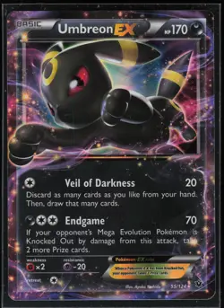 Pokemon TCG XY - Fates Collide #55/124 Umbreon EX - Image 1
