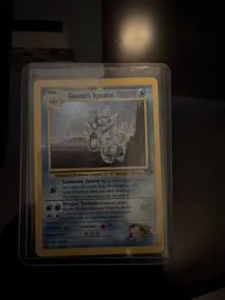 Pokemon TCG Giovanni's Gyarados Holo Swirl 5/132 Gym Challenge - Image 1