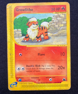 Pokemon Skyridge 62/144 Growlithe (HP) - Image 1