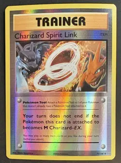 Charizard Spirit Link 75/108 XY Evolutions Reverse Holo Uncommon Pokemon NM - Image 1