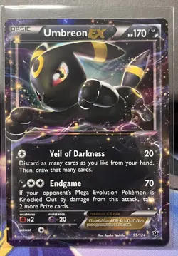 Pokemon TCG Umbreon-EX Fates Collide 55/124 Holo Holo Rare ex - Image 3