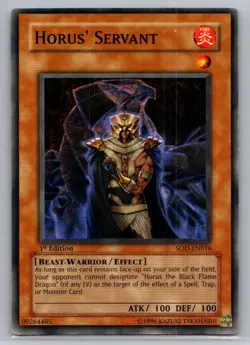 Soul of the Duelist: 1st Edition #SOD-EN016 Horus' Servant - VG - Image 1