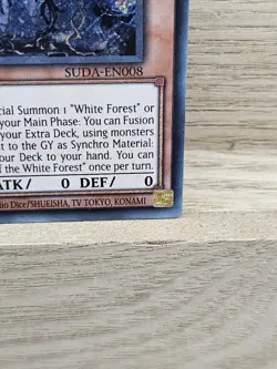 Elzette Azamina of the White Forest SUDA-EN008 1st Edition Yugioh Card TCG (9) - Image 4