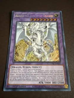 Yu-Gi-Oh! Albion the Sanctifire Dragon -CYAC-EN035- Secret Rare - 1st Edition NM - Image 3