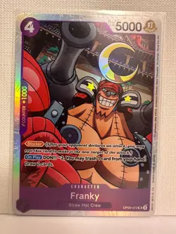 One Piece TCG Superrare Franky OP09-072 English NM SR Near Mint - Image 1