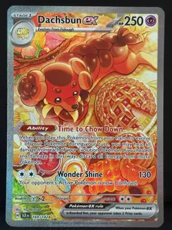 Dachsbun EX 169/142 Stellar Crown Special Illustration Rare Pokemon TCG Card NM - Image 1