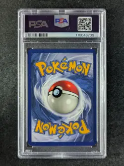 1999 Pokemon NINETALES 12/102 Base Set Unlimited Holo Rare English PSA 7 - Image 2
