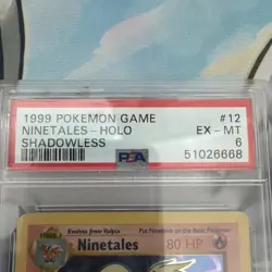 Vintage Ninetales 12/102 Base Set shadowless holo - PSA graded 6- Pokemon TCG - Image 2