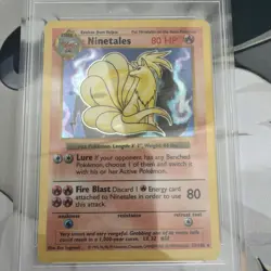 Vintage Ninetales 12/102 Base Set shadowless holo - PSA graded 6- Pokemon TCG - Image 3