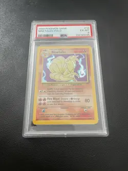 1999 Pokemon TCG English Base Set Unlimited #12/102 Ninetales-Holo PSA 6 EX-MT ! - Image 1