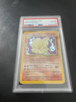 1999 Pokemon TCG English Base Set Unlimited #12/102 Ninetales-Holo PSA 6 EX-MT ! - Image 2