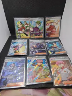 Pokemon Card Full Art Trainer Lot Of 9 All NM - Image 1