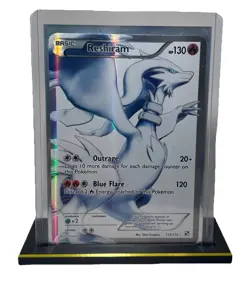 Pokemon TCG Reshiram Black White Holo Full Art Card 113/114 - Image 1