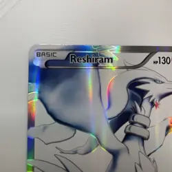 Pokemon TCG Reshiram Black White Holo Full Art Card 113/114 - Image 3