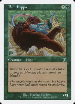 Bull Hippo [Seventh Edition] Lightly Played Foil - Image 1