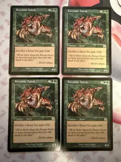 MTG - Onslaught - Ravenous Baloth X4 NON FOIL MP. *Read Description* - Image 1