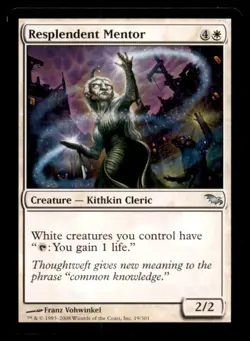 Resplendent Mentor LP Light Play Shadowmoor MTG [8916] - Image 1