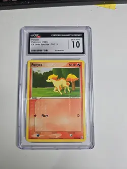 Ponyta 78/113 2005 Pokemon EX Delta Species CGC Gem Mint 10 - Image 1