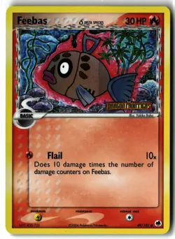 Feebas ⭐ 49/101 Stamped Holo Common Dragon Frontiers 2006 Pokemon NM/LP - Image 1