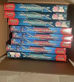 Pokemon Snorlax Blissey Greninja Kingdra Ex Special Collection Box lot of 8 - Image 1